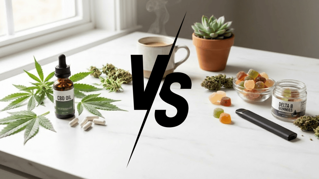 cbd vs delta 8 effects uses safety