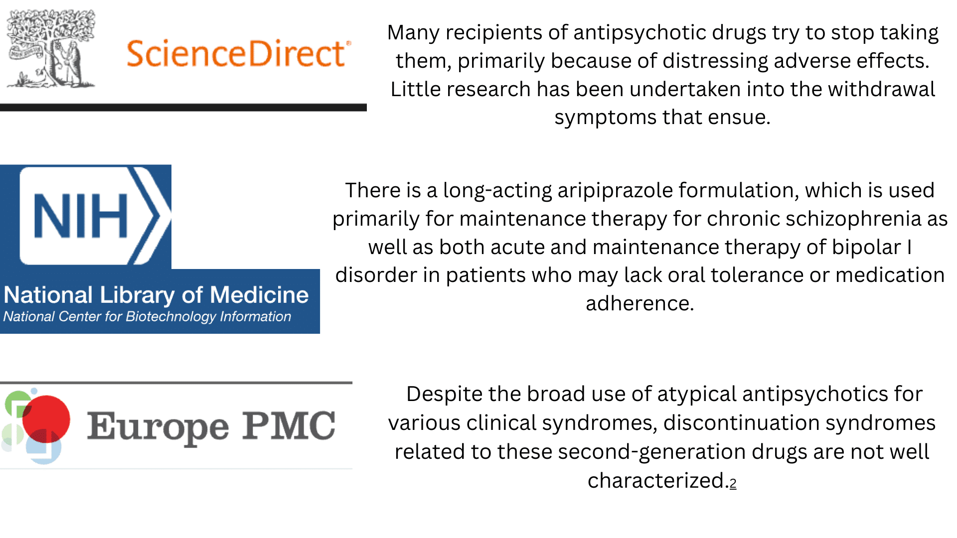 scientific research on abilify withdrawal