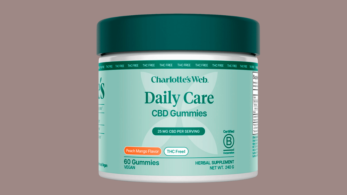 charlotte's web 25mg broad-spectrum cbd gummies bottle for daily neuropathy relief