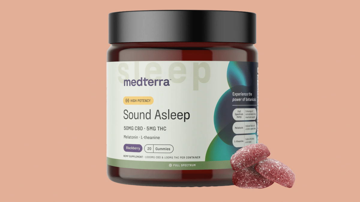 medterra sound asleep thc cbd gummies with melatonin for sleep and pain relief
