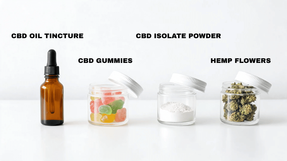 different cbd products including oil gummies isolate and hemp flower for appetite related choices and tips