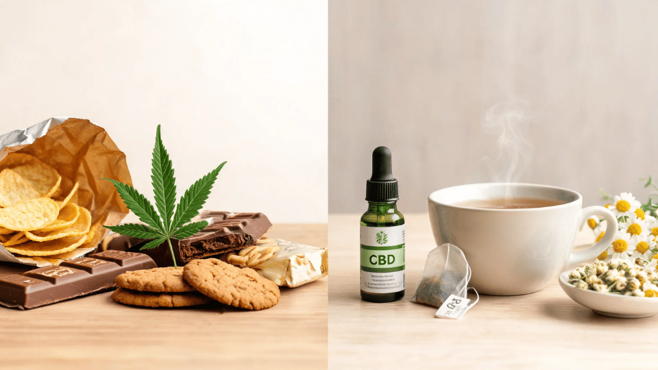 simple cbd and thc comparison with snacks cbd oil and calm wellness items for appetite context and clarity
