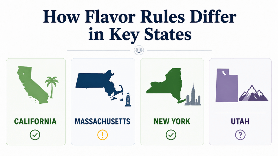 vape laws by state flavor rules key states comparison chart