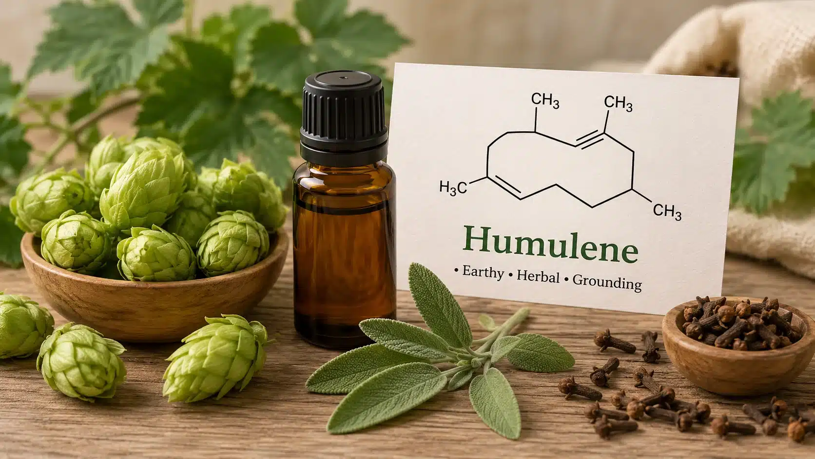 best terpenes for anxiety with humulene hops