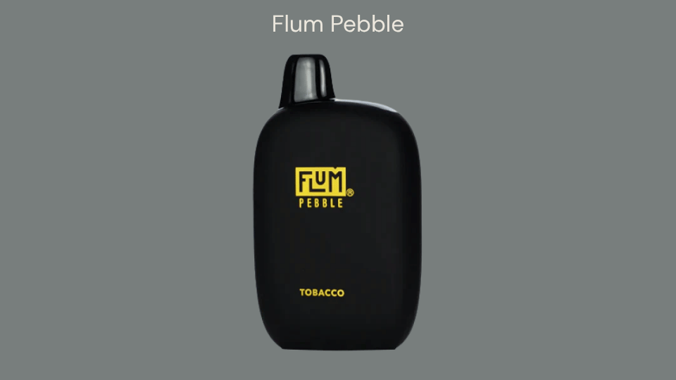 flum pebble tobacco vape product image with compact device and soft tobacco flavor for beginners