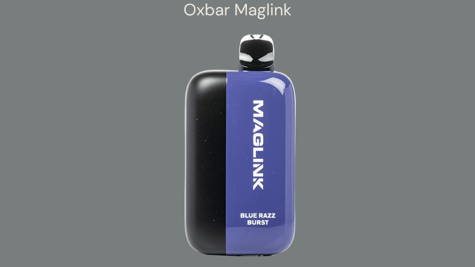 oxbar maglink tobacco vape product image showing bold flavor and long lasting disposable device