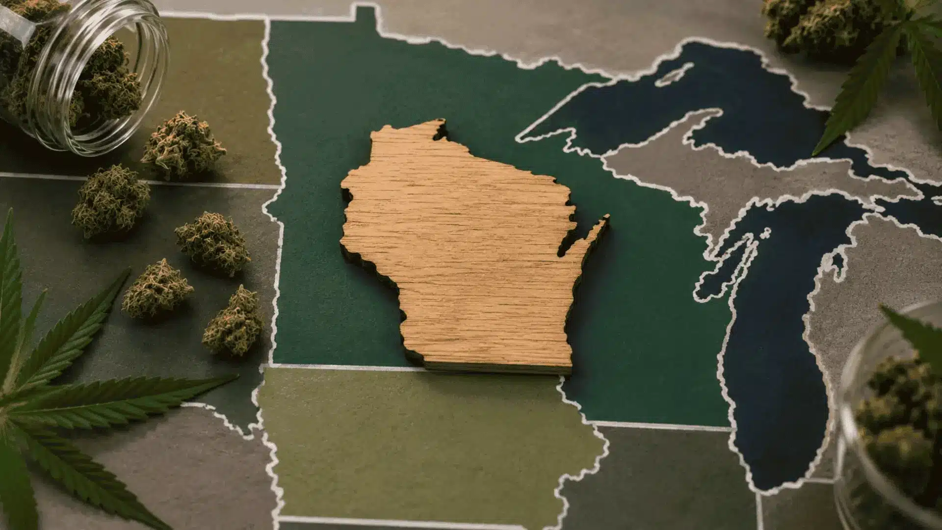 is marijuana legal in wisconsin compared to neighboring states amid growing pressure to change state law