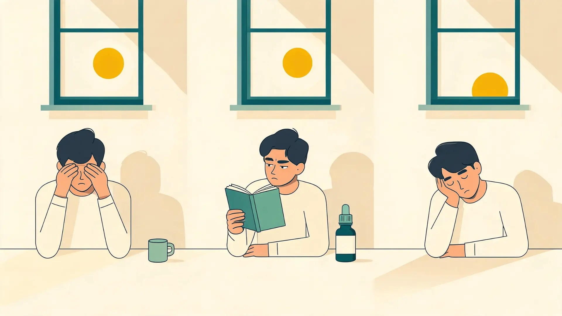 same person feeling drowsy during several daytime activities after using cbd oil