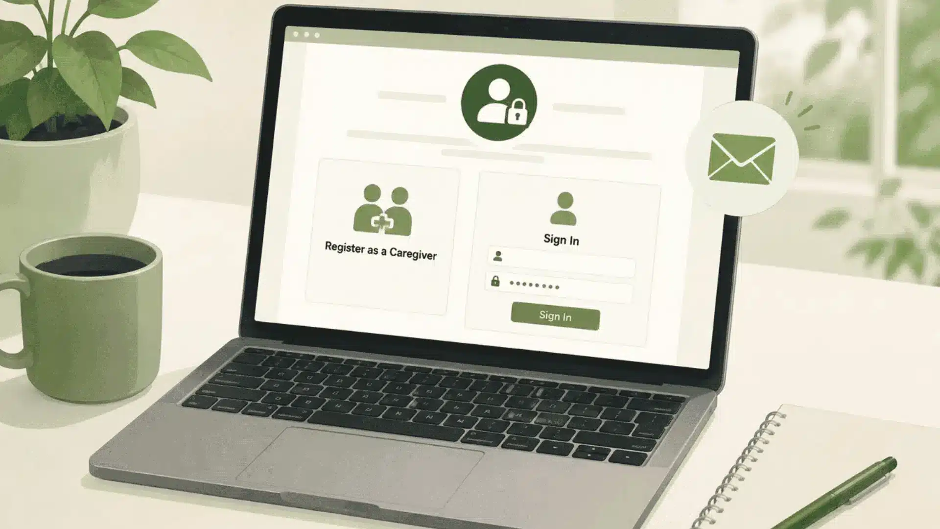 signing in to the online portal to register as a massachusetts medical marijuana caregiver