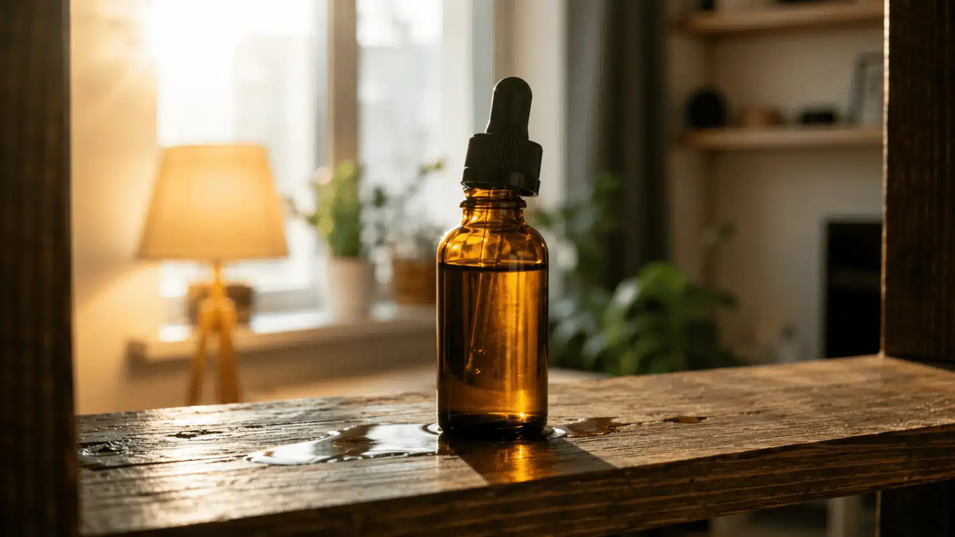 cbd oil bottle exposed to sunlight heat air moisture and an unclean dropper